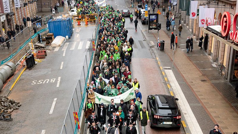 St Patrick's Day parade in Stockholm