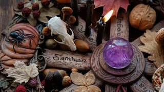 Collection of autumnal ornaments