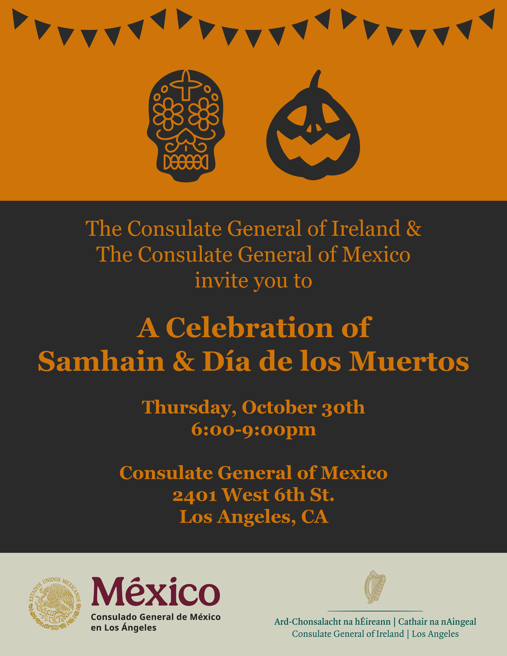 Samhain & Día de Los Muertos Invitation