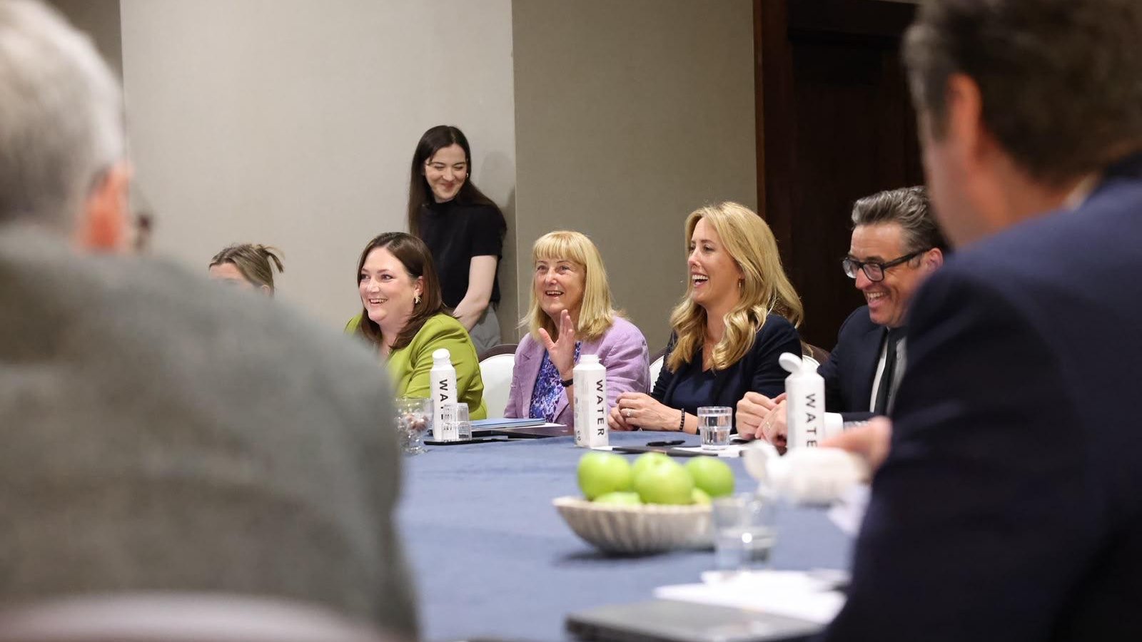 Screen industry roundtable - focus on 3 speakers a table