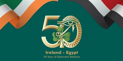 Ireland Egypt 50 years logo