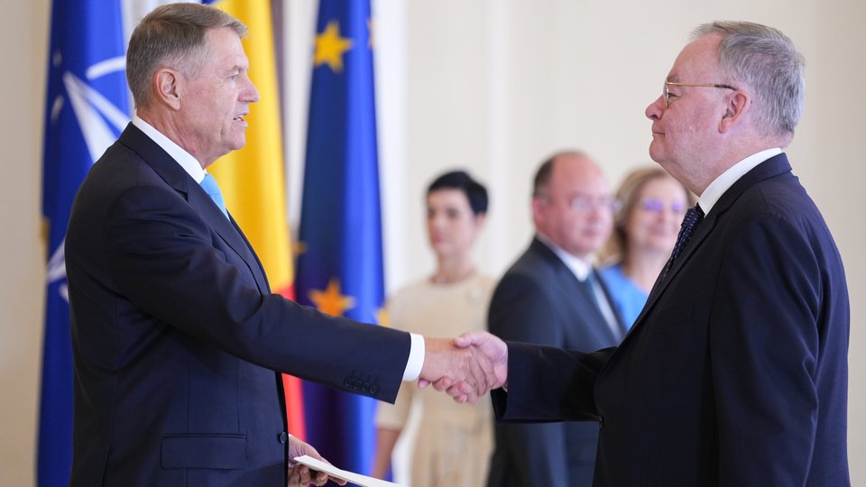 Ambassador of Ireland presenting his credentials.