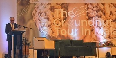 Ambassador O’Grady at Groundnut Tour making his remarks