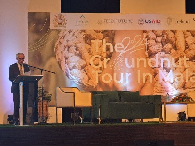 Ambassador O’Grady at Groundnut Tour making his remarks