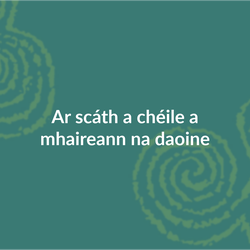 Irish seanfhocail: Ar Scáth a chéile a mhaireann na daoine