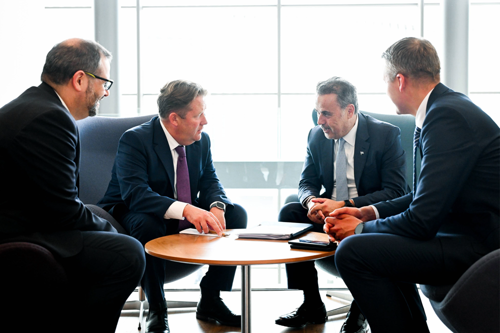 Minister O'Brien meets with his Greek and Lithuanian counterparts