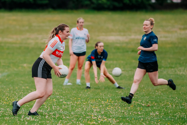 Colmcille's women's football team practice