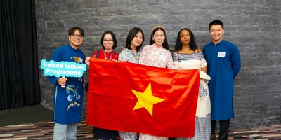 A group photo of Ireland Fellows from Vietnam