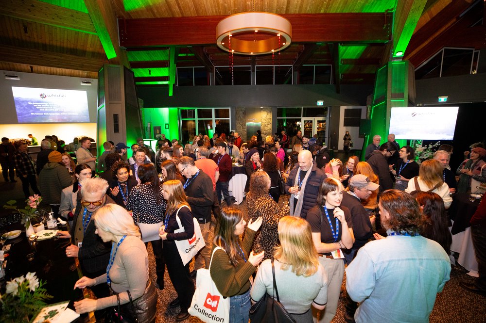 Photo of the crowd at a panel event