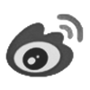 Black and white Weibo logo