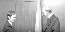 Ambassador Noel Dorr with UN Secretary-General Kurt Waldheim