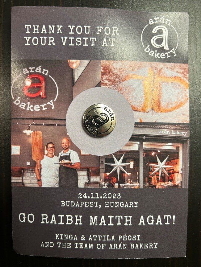 Leaflet for Arán Bakery
