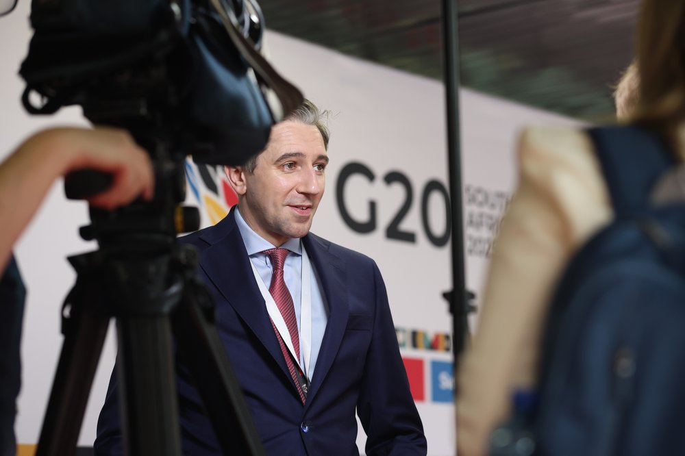 Simon Harris at the G20