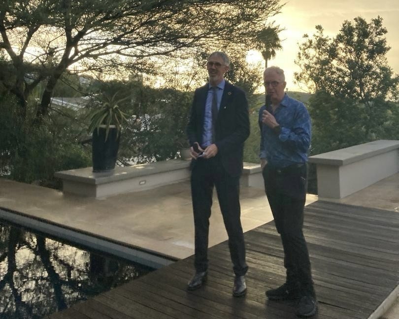 Amb. Fitzpatrick with Dr. Patrick Murphy, Ireland's Honorary Consul to Namibia