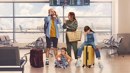 Family at Airport