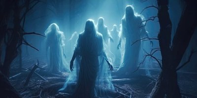 Ghosts lingering in the woods
