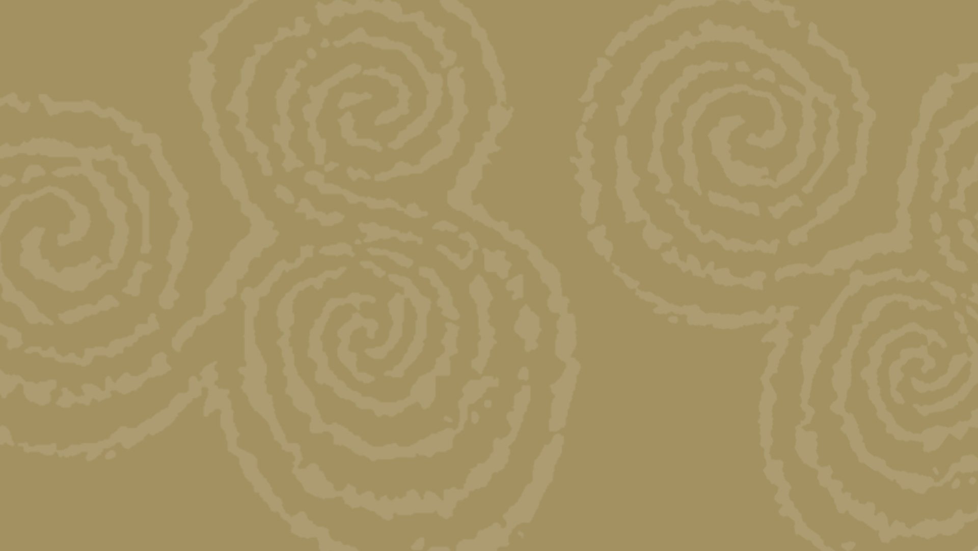 Triskele symbol on goldbackground