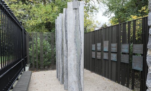 Memorial monument commemorating lives of human rights defenders in Iveagh Gardens