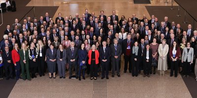 Group photo of past and present Antici's from the 27 member states.