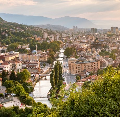 Skyline of Sarajevo