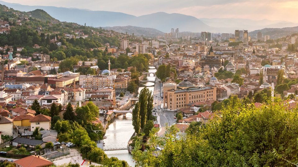 View of Sarajevo skyline