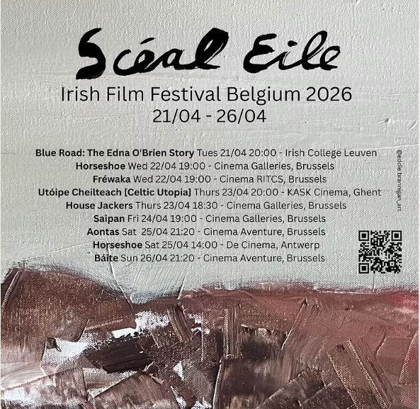 Schedule for Irish Film Festival Belgium 2026
