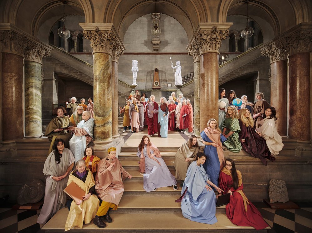 All female reboot of Raphael's "School of Athens" fresco