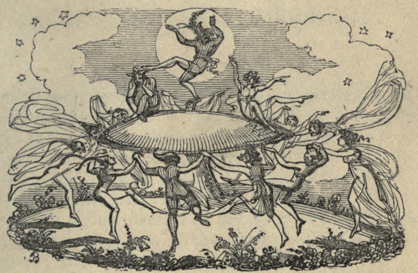 Old drawing of a fairy ring