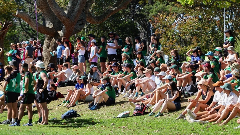 A group of spectators at the 2025 New Zealand Championships