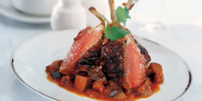 Rack of Lamb with Spiced Aubergines
